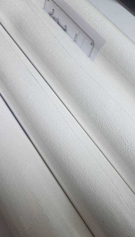 کاغذ دیواری ساده سفید قلعه کاغذ دیواری