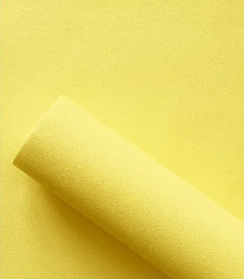 کاغذ دیواری ساده زرد مات M&M دکوراسیون قلعه کاغذ دیواری