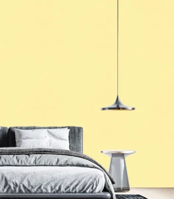 کاغذ دیواری ساده زرد لیمویی مات M&M دکوراسیون قلعه کاغذ دیواری