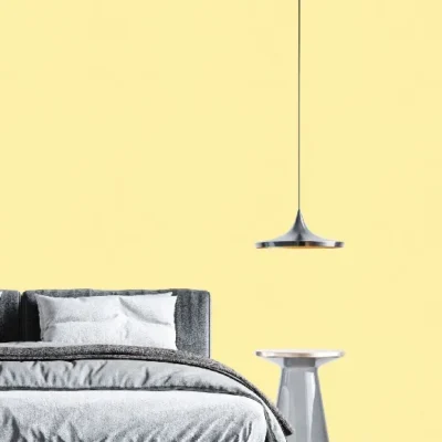 کاغذ دیواری ساده زرد لیمویی مات M&M دکوراسیون قلعه کاغذ دیواری