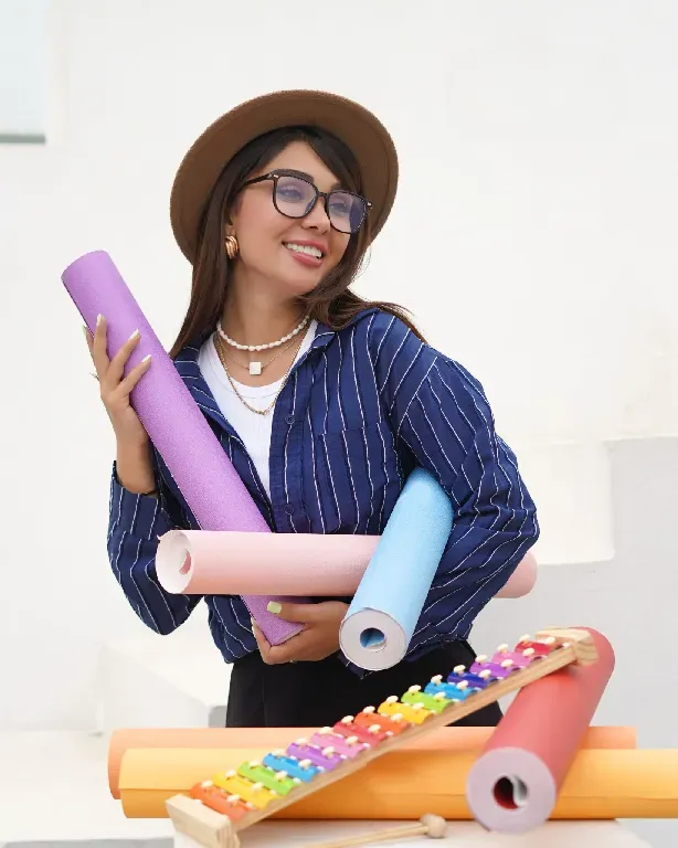 کاغذ دیواری ساده رنگی مات M&M دکوراسیون قلعه کاغذ دیواری