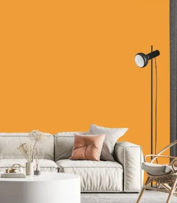 کاغذ دیواری ساده نارنجی مات M&M دکوراسیون قلعه کاغذ دیواری