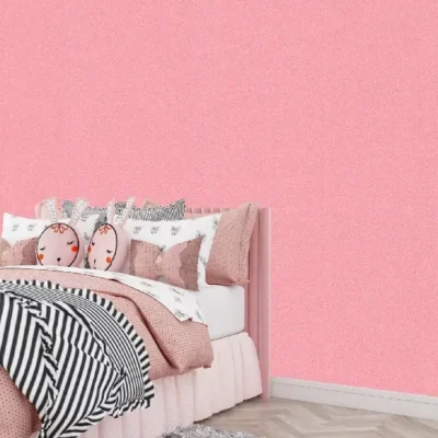 کاغذ دیواری ساده صورتی مات M&M دکوراسیون قلعه کاغذ دیواری