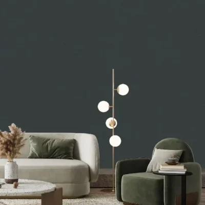 کاغذ دیواری ساده خاکستری مات M&M دکوراسیون قلعه کاغذ دیواری